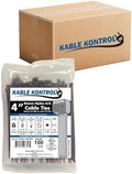 Kable Kontrol Cable Zip Ties, 4 Inch, 40000 Pcs, 18lbs Test, Brown by KABLEKONTROL%C2%AE
