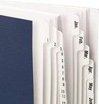 Smead Desk File/Sorter, Daily (1-31) and Monthly (Jan-Dec), 43 Dividers, Letter Size, Dark Blue (89235) - Image 2