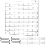 Hillban Acrylic Business Card Holder Wall Mount Office, 56 Pockets by Hillban