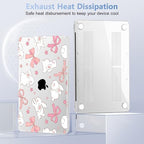 4-in-1 Hard Case for MacBook Neo 13 (A3404), Rabbits & Stars & Bows - Image 4