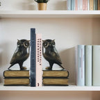Dosker Owl Decorative Book Ends for Shelves (Black) - Image 4
