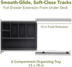 Perfect Posture Under Desk Drawer 13" x 13" Pen Organizer & Desk Storage - Image 6