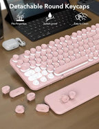 Wireless Keyboard and Mouse Backlit - Typewriter, Magnetic Wrist Rest - Image 6