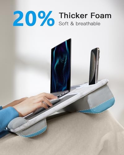 HUANUO Lap Desk - Fits up to 17 inches Laptop Desk, Marbling - Image 2