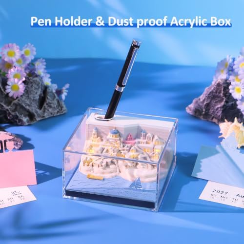 3D Calendar 2027 Memo Pad Tear Away Timepiece Calendar for Desktop Decor - Image 4