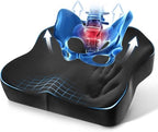 Niceeday Seat Cushion for Office, Car & Wheelchair - Premium Memory Foam with Ergonomic U-Shape Design - Enhanced Comfort for Tailbone, Hip & Sciatica Support, Non-Slip Base & Machine Washable Cover by NICEEDAYBRAND