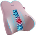 Skechers Air-Cooled & Memory Foam Lumbar Pillow,Lumbar Support Pillow for Office,Chair Lower Back Pain Relief Lumbar Pillow,Ergonomic Design Back Support Pillow for Office Chair,Car,Home,Travel,Pink by Unknown