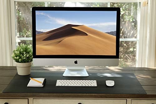 Vine Creations Leather Desk Mat Large 44" x 22", Desk Protector Mat, PU Leather Desk Pad, Large Mouse Pad, Desk Blotter, Desk Pads on Top of Desks, Desk Matt for Desktop, Office Desk Mat (Black) - Image 6