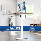 VIVO White 71 x 30 in Standing Desk, DESK-KIT-0W7W - Image 3