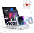 SooPii 60W 6-Port Charging Station for Multiple Devices with 6 Short Cables by Soopii