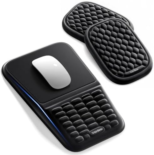 Vaydeer Ergonomic Mouse Pad with Wrist Rest and 2 Pcs Elbow Rest Pads by Vaydeer