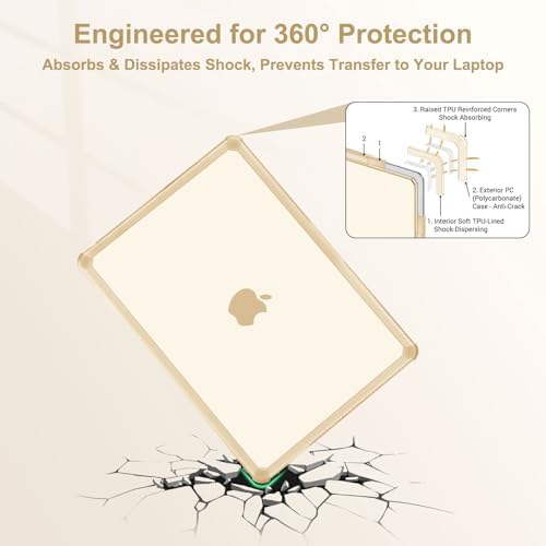 MOSISO Compatible with MacBook Air 13 inch Case M5 2026 M4 M3 M2 2025-2022 - Image 3