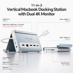 MacBook Docking Station Dual Monitor 4K@60Hz for MacBook Pro/Air M4/M5 - Image 2