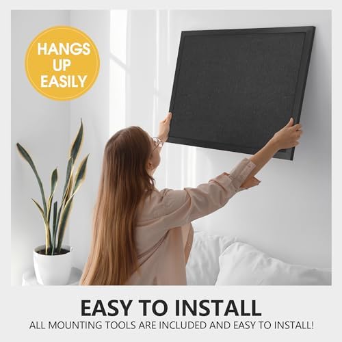 AKTOP Black Cork Board Bulletin Board with Linen 18" X 24", 2 Pack - Image 5