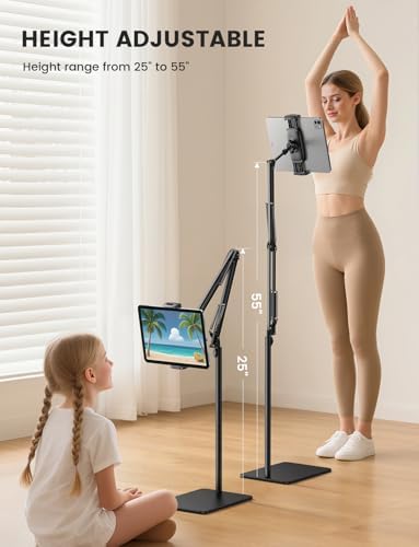 Lamicall Kindle Stand Tablet Holder 55" Height Adjust Extend Flexible Arm - Image 3