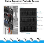 JUNNUJ Power Tool Organizer Cart with Charging Station, 10 FT Cord, Black - Image 3