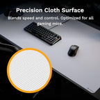 GLORIOUS Gaming Mouse Pad GMP 2 - XXL - Spill-Proof Mouse Pad, Optimised for Gaming Sensors, Balanced Surface for Speed & Control, Stitched Edges - 915mm x 460mm x 3mm - White 2XL Desk Mat - Image 4