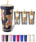 Frost Buddy Togo Buddy 30 oz Stainless Steel Vacuum Insulated Tumbler To Go Coffee Cup – Iced Coffee Sleeve, Travel Mug, Thermal Cup for Hot & Cold Drinks, Dunkin Cup (Stars&Snuggles) by FrostBuddy