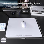 ATTACK SHARK CM05 Glass Gaming Mouse Pad,17.7x15.7 in Large Mouse Mat，Non Slip 9H Hard Mousepads,Nano-Textured Glass Surface with Improved Precision and Speed for FPS Players-Pure White - Image 7