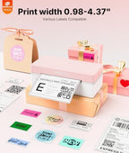 Rongta 4x6 Bluetooth Thermal Label Printer, Wireless Shipping Label Printers for Shipping Packages Small Business Office or Home, Compatible with iPhone Android iPad macOS Windows, Pink - Image 4