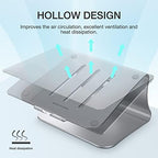 Laptop Stand, Aluminum Notebook Holder Riser Heat-Vent for MacBook Air/Pro, Dell, HP, Lenovo, Microsoft Surface, Samsung 11-16 inches Notebook (Space Silver) - Image 5