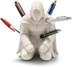 Warrior Pen Holder for Desk, Fallen Hero Pencil Holder, White Resin by Unknown