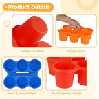 Joyibay 6 Pcs Desktop Caddy Organizer, 6-Compartment w/Handle, Multicolor - Image 3