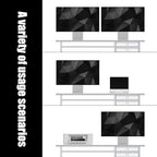 FENSULN Dual‑Tier Monitor Stand Riser with Drawers, Desktop Organizer Shelf Storage for Computer Screen 2 Monitors, Supports for PC Computer Monitor, Printer, Heavy TV Riser White - Image 6