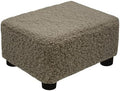 CAROLMADE Small Foot Stool Ottoman Footstool with Legs Under Desk Footrest for Living Room Bedroom and Office, Soft Coffee by CAROLMADE
