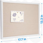 OWLKELA 3 Pcs Linen Cork Board, Wood, 17.7x13.3 Inch - Image 2