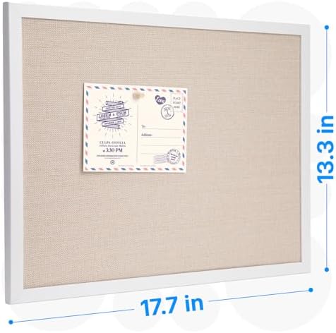 OWLKELA 3 Pcs Linen Cork Board, Wood, 17.7x13.3 Inch - Image 2