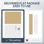 Office Chair Mat for Hardwood Floor, Ship Flat 48"x30" Heavy Duty Floor Protector for Desk, Plastic Rolling Chair Mats, Clear Floor Mat Smooth Glide, No Divot, Rectangle - Image 5