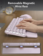 Wireless Keyboard and Mouse Backlit - Typewriter, Magnetic Wrist Rest - Image 5