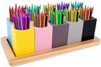 Wooden Colored Pencil Organizer, Desk Organizer (Pencils Not Included) by Diegimr