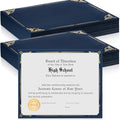 Fainne Certificate Holder Foil Border Bulk 8.5 x 11 Inch,130 Pcs by Fainne