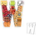 13.8" Acrylic Letter Charcuterie Tray,Fillable Alphabet Box (Letter W) by Tdsuco