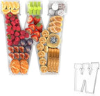 13.8" Acrylic Letter Charcuterie Tray,Fillable Alphabet Box (Letter W) by Tdsuco