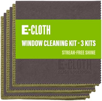 E-Cloth Window and Glass Cleaner Kit, Just Add Water - 3 Kits by E-Cloth