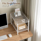 Golpart Small 2 Tier Shelves Storage Wire Shelving Unit Metal Shelf Gasket - Image 6