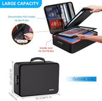 ENGPOW Fireproof Document Organizer Bag with Lock ＆ Accordion File Folder - Image 5