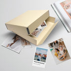 Lineco Museum Archival Storage Box, Drop Front, 11.75x15.25x3 in, Tan - Image 6