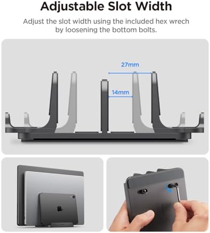 Spigen Vertical Laptop Stand Holder for Desk - Image 4