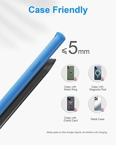 NANAMI Wireless Charger 2 Pack, 10W Nightstand Fast Cordless Charging Stand - Image 5