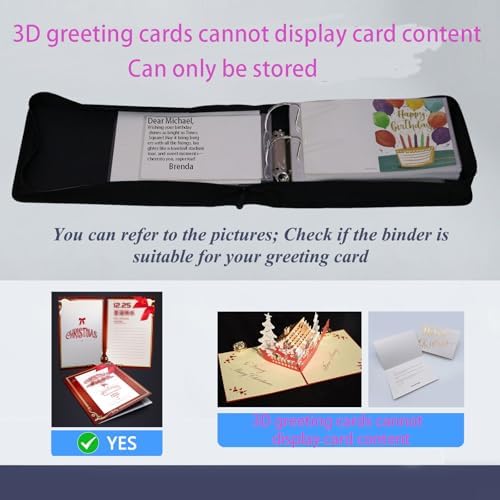 Greeting Card Organizer & Storage,Christmas Card Book,120 Sleeve - Image 3