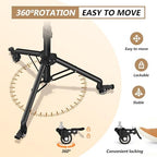Facilife Projector Stand Tripod on Wheels, Adjustable Height 31-56 Inches, Laptop Tripod Stand Rolling, Heavy Duty Projector Tripod Metal Construction, Multifunctional for Office & Home (31-56 Inches) - Image 3
