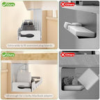 KEEGH Under Desk Cable Management Tray 16 in, Cable Organizer Tray, White - Image 3
