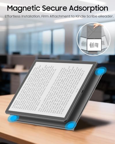 Fintie Magnetic Case for 11" Kindle Scribe 3rd Gen 2025 & Colorsoft, Gray - Image 3