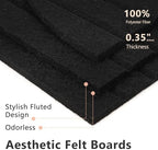 Felt Bulletin Board 47" x 24", Cork Board Alternative with 30 Push Pins - Image 4