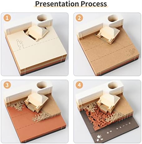 Shimizu Temple Japan 3D Paper Note Three-Dimensional Memo Pad Sticky Notes Paper Bookmark Pen Holder Creative Birthday Gift (Green) - Image 7