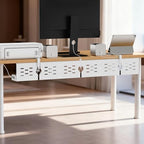 Univivi Under Desk Cable Management Tray, Cable Management, 48 inch, White - Image 6